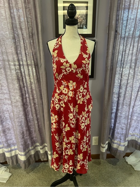 LOFT Dresses & Skirts - Vintage Loft Silk Floral Halter Dress